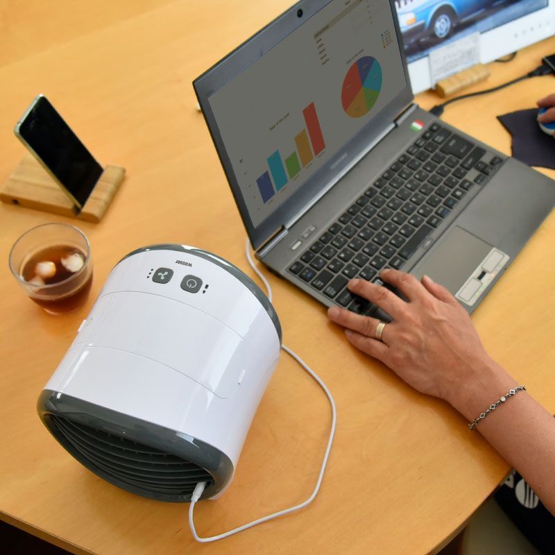 未使用級】冷風扇 CRA106WH ［リモコン付］（シーネット）冷風機 K