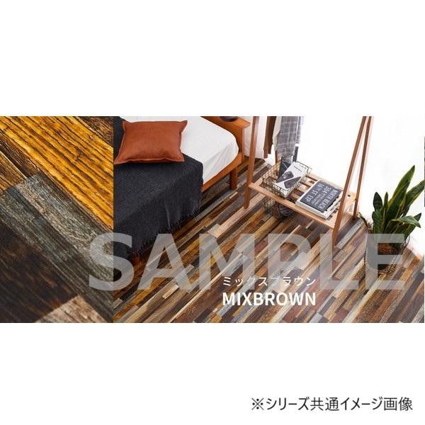 12枚入 WFT-08 ウッド調 フロアタイル ミックスブラウン 81955987
