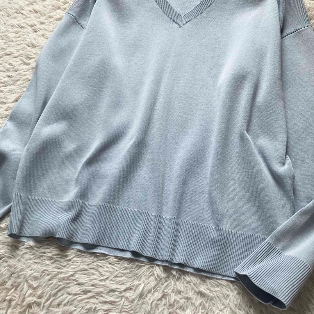 ebure エブール Vネックニット セーター プルオーバー 上質コットン