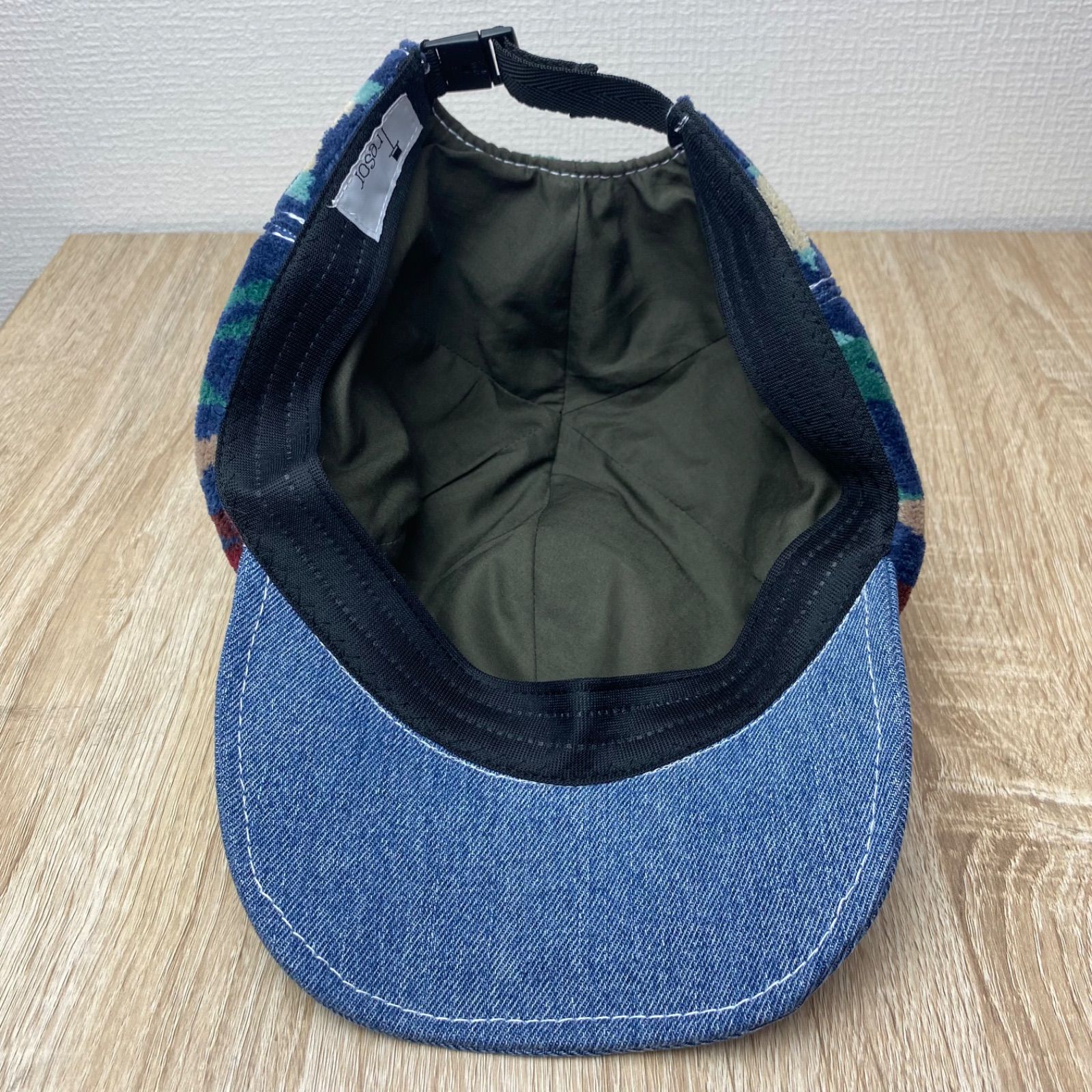 【リメイク】denim&pendletonキャップ F