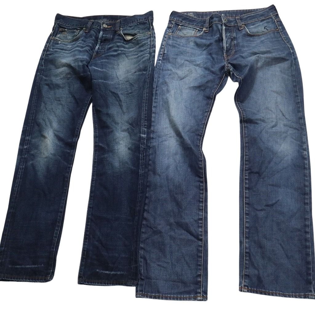 全国送料無料！ 古着卸 G-STAR RAW デニム パンツ 7枚セット メンズ 30 31 ヒゲ フェード コインポケット アメカジ 古着 NC1376 送料無料の商品多数！