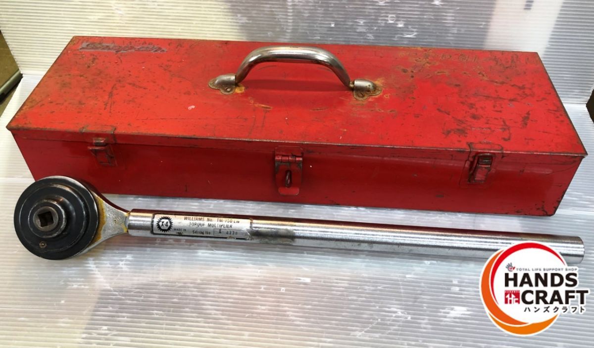 現状品 Williams TM-750LW トルク乗数withハンドル ケース Snap-On 付き