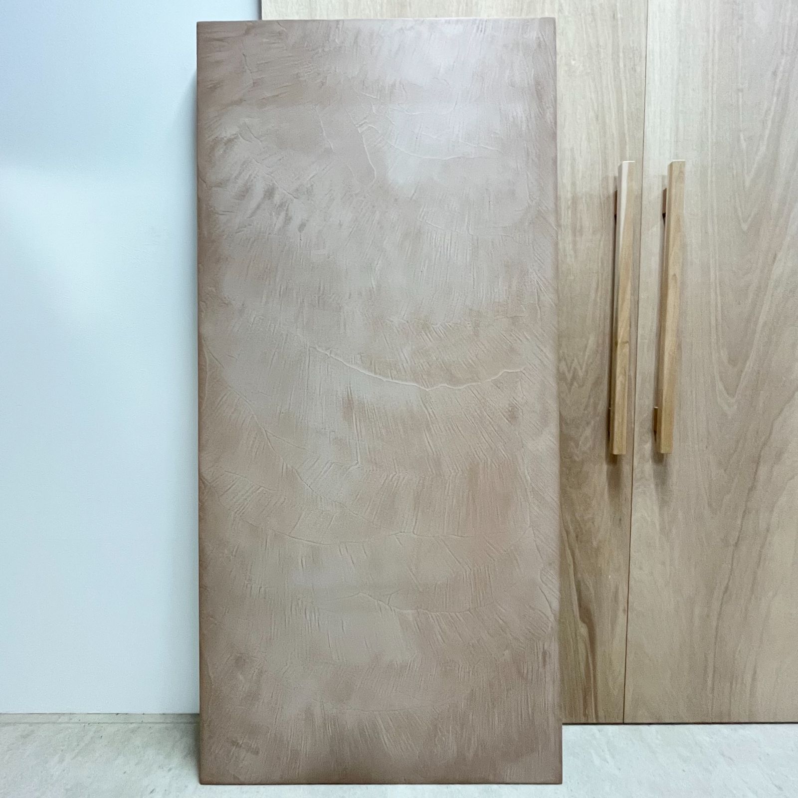 【アウトレットNo.62】モールテックス 天板のみ スクエア 85cm × 180cm 厚み25mm ベージュ