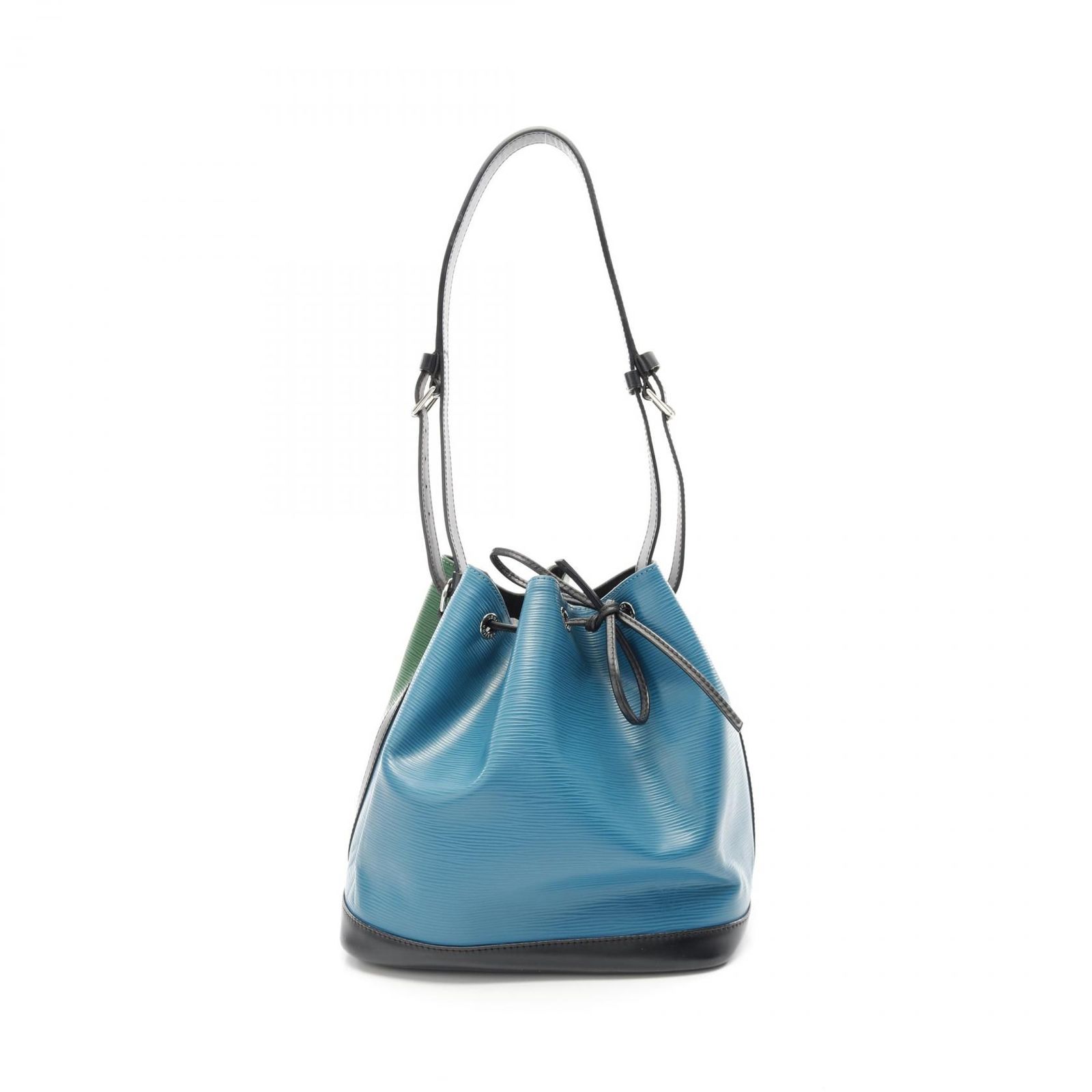 ルイ ヴィトン LOUIS VUITTON ショルダーバッグ プチ ノエ トリコロール エピ ピーコックブルー ノワール M40880 レザー プチ ノエ レディース Used B