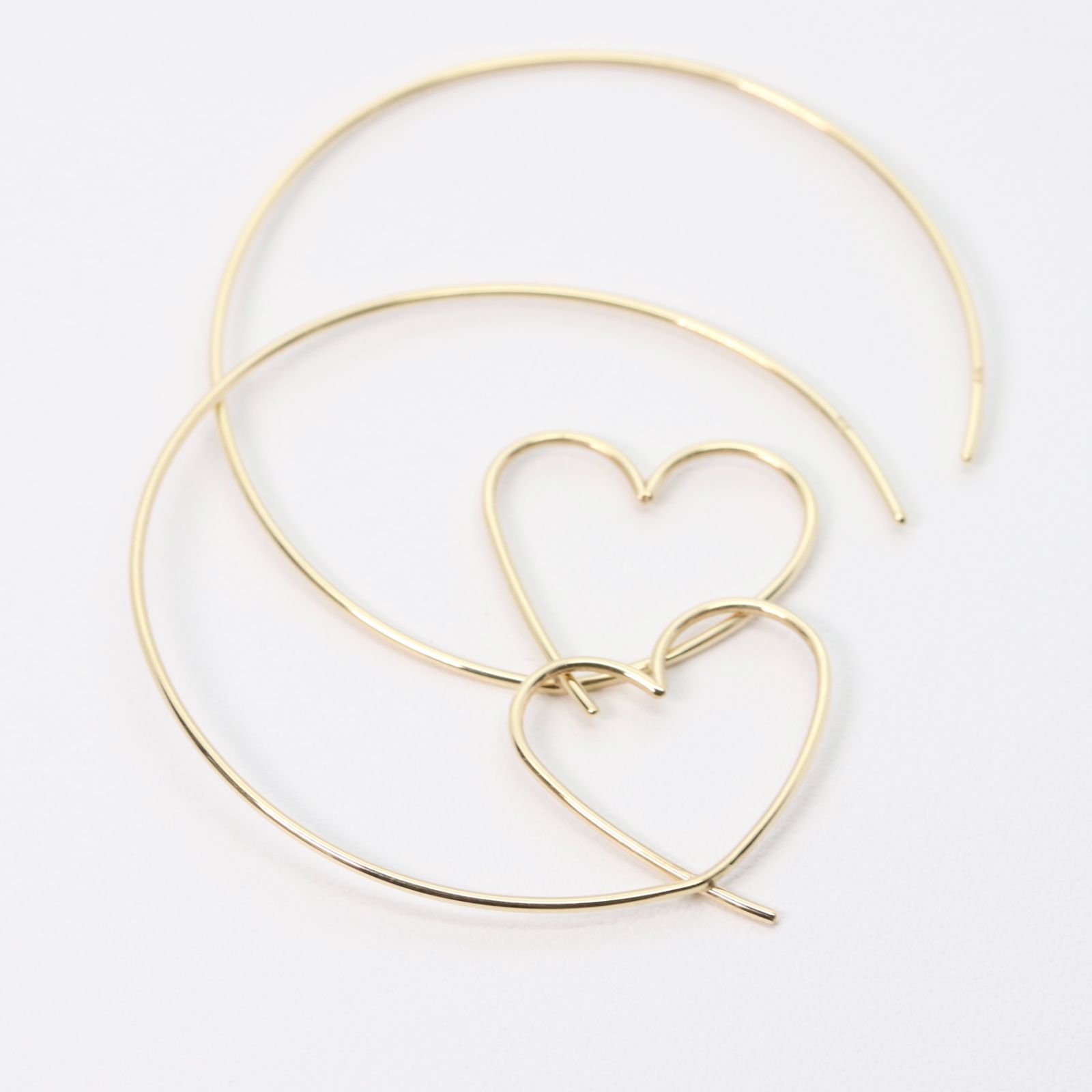 アガット ハート ピアス アガット ハート型ピアス K18 ピンクゴールド