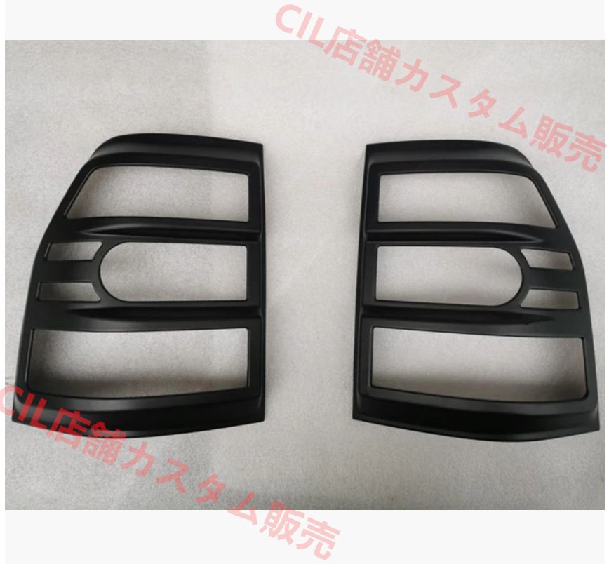 三菱 パジェロ v93 v97 2007-2019 リアランプカバー K-taillight テールライト トリムフレーム テールライト LUIMUITU マットブラックリアランプカバー 2個セット 三菱 パジェロ