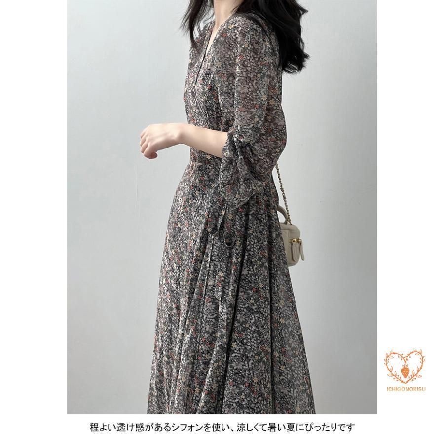 シフォンワンピース