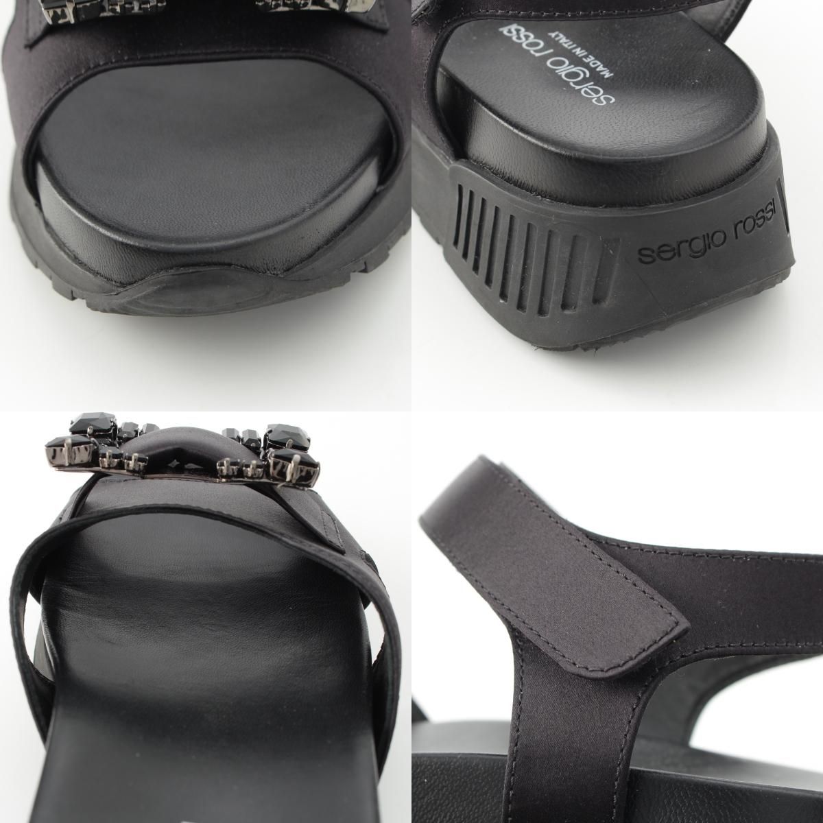 セルジオロッシ 23SS ドゥロワー別注 SR RUNNING SANDALS バックル サンダル ブラック 39 KIN-KAAI_COM