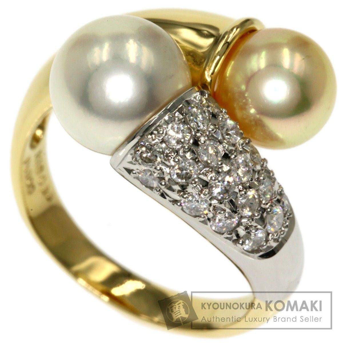 リング指輪素材SELECT JEWELRY パール 真珠 ダイヤモンド リング・指輪 K18WG レディース