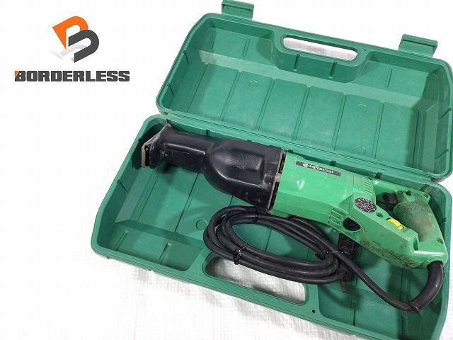 中古品HITACHI 日立工機 100V 115mm 電子セーバソー CR12V ケース付 セーバーソー レシプロソー 電気のこぎり 多目的用 切断機 89160