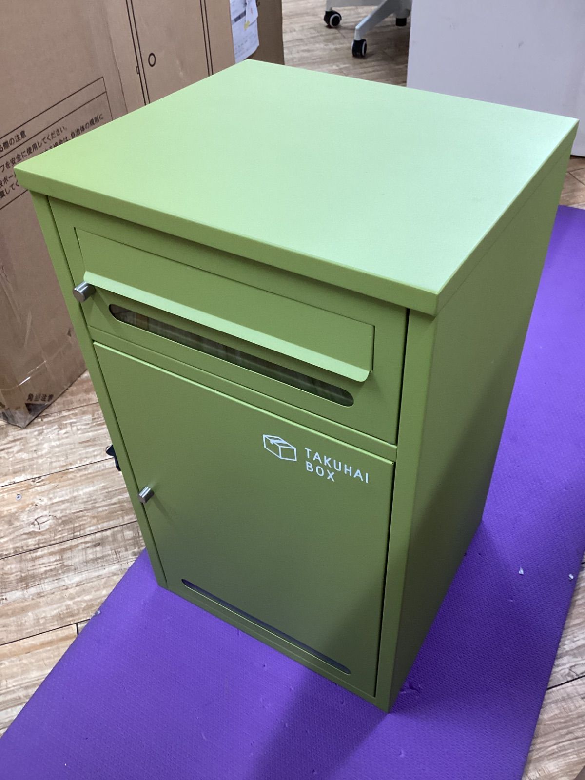 脚なし P0296 宅配ボックス ポスミー モスグリーン 251016-1