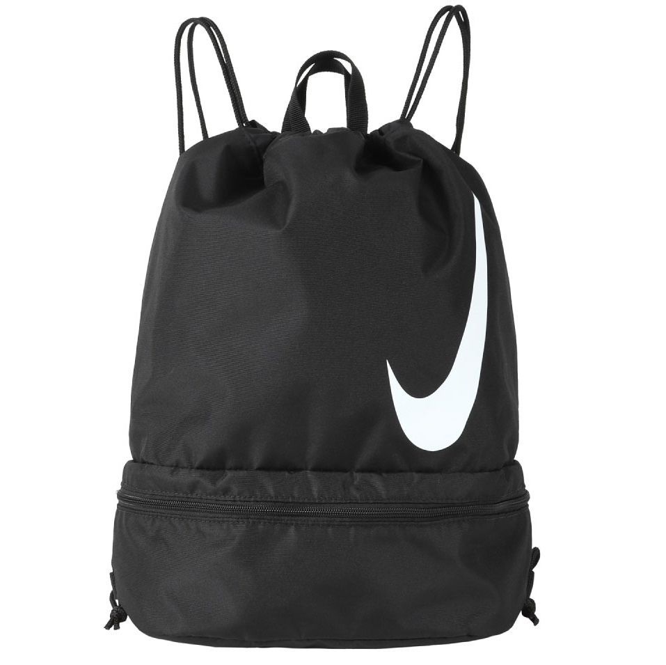 【新品・特価】ナイキ　プールバッグ　黒　スイミングバッグ　水泳　NIKE　ナップサック　ブラック　水泳バック　プールバック