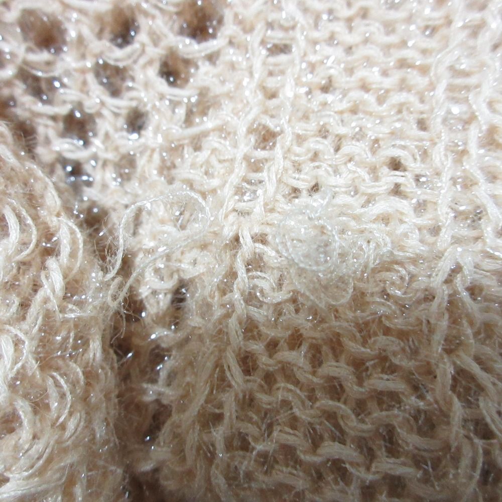 22SS Mame Kurogouchi マメクロゴウチ Botanical Pattern Knitted Lame  