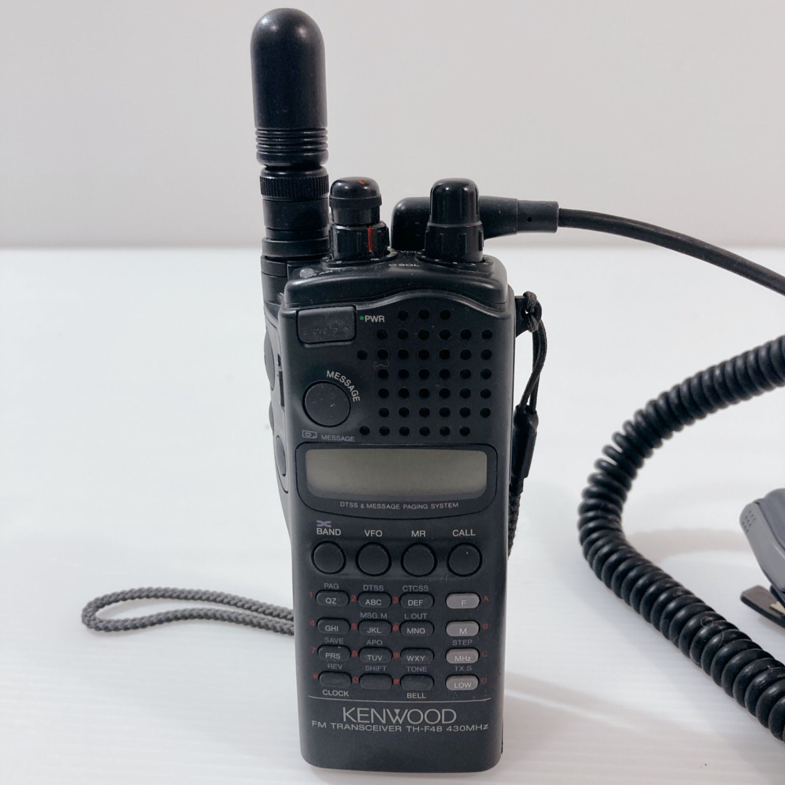 KENWOOD製　TH-F48　FMトランシーバー　無線機　SMC-34セット KENWOOD FM トランシーバー TH-F48 SMC-34 430MHz 無線機 アマチュア