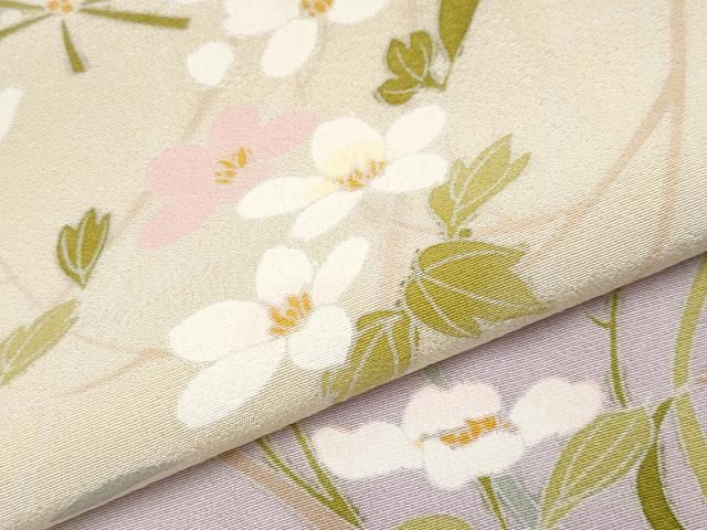 枝花文 暈し染め