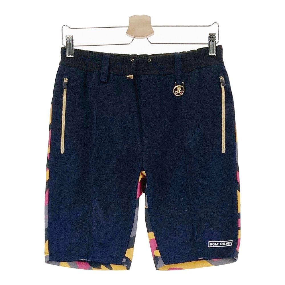 サイズ 44 MARK-LONA マークアンドロナ ハーフパンツ カモフラ柄 ネイビー系 240101539763 ゴルフウェア メンズ ストスト