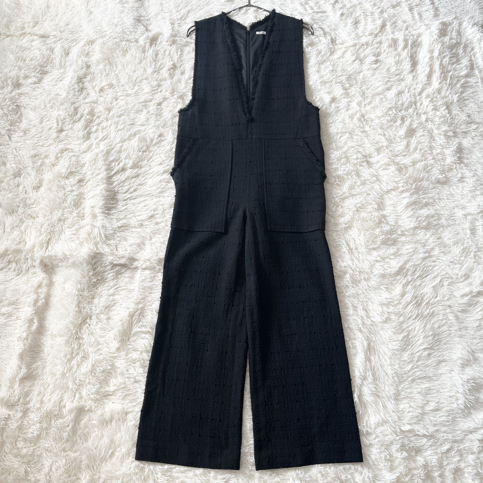 IENA イエナ BLACK TWEED オールインワン サロペット 黒 36 S M - メルカリ