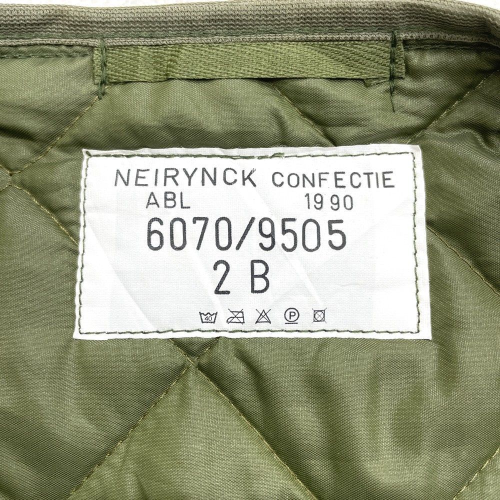 90's Belgium Army ベルギー軍 NEIRYNCK CONFECTIE キルティング 