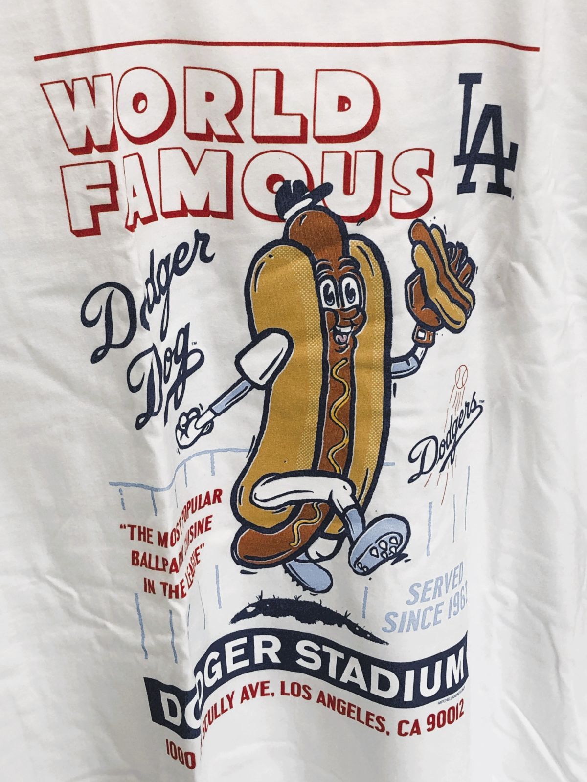 新品未使用】Mitchell&Ness ドジャース 白Tシャツ ドジャー