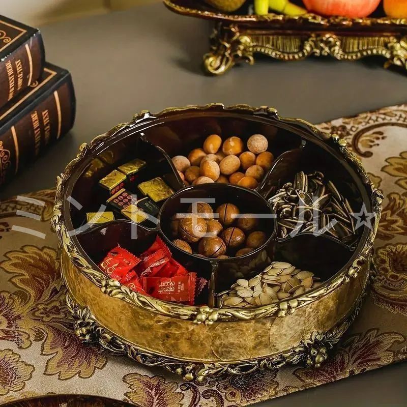 かわいい置物 ふたつき 1段 重箱 ヴィンテージテーブルウェア お菓子入れ 小物入れ 飾り皿 樹脂製 ヨーロッバ風 テーブルウェア テーブル