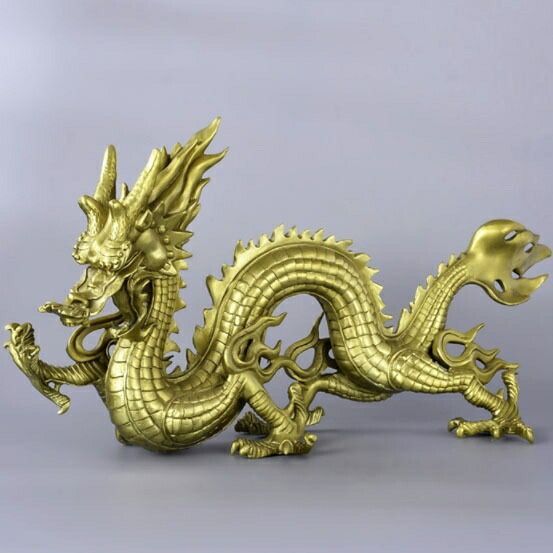 置物 龍 風水 長髭 皇帝龍 人工水晶1個付属 置物 風水 皇帝龍