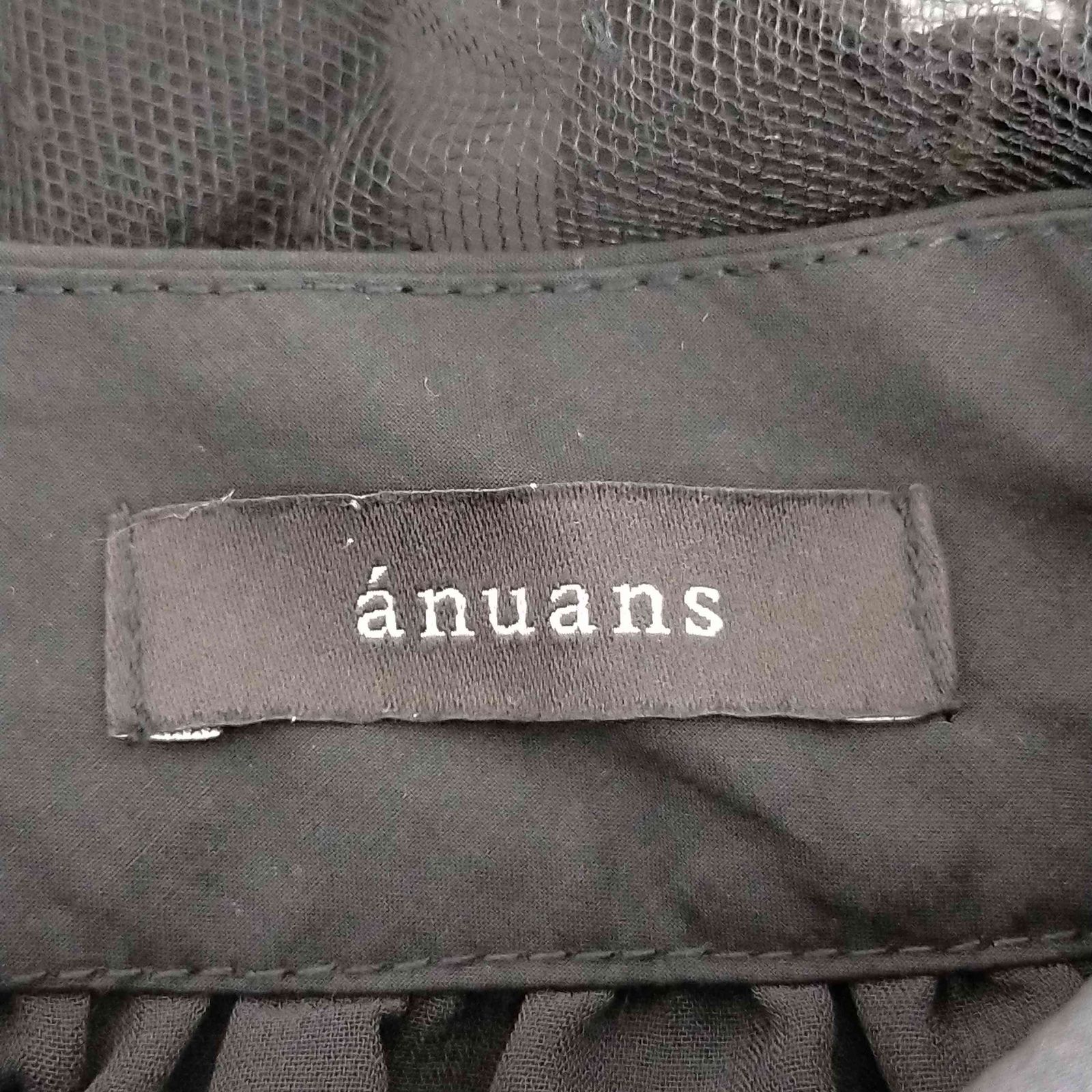 アニュアンス anuans ドットチュールボリュームブラウス レディース 