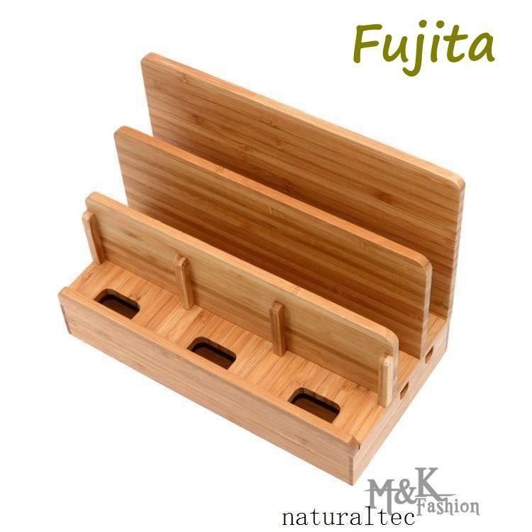 竹製ケーブルボックス タップ収納ボックス スマホスタンド 充電ステーション コードケース ケーブル隠し 隠す 配線カバー コード収納 配線