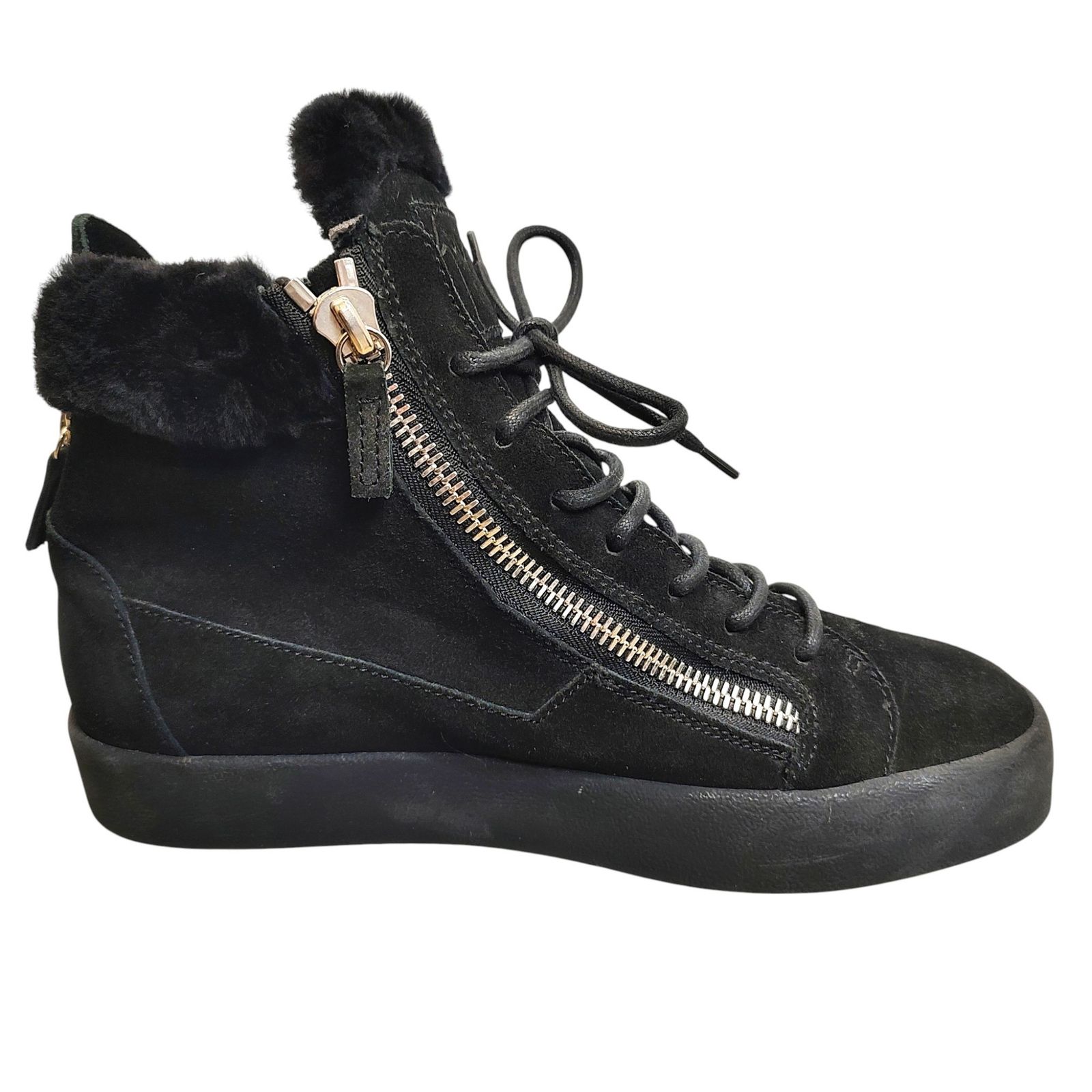 ジュゼッペザノッティ サイズ42 ホワイトレザー ハイカットスニーカー