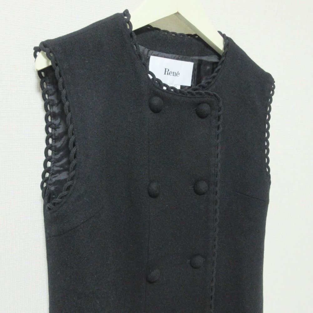 未使用品 24AW Rene ルネ ロングジレ ダブルボタン ノースリーブ 