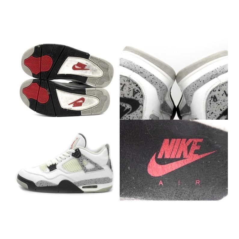 ナイキ NIKE □ 【 AIR JORDAN 4 RETRO WHITE CEMENT 840606 192 】 エア ジョーダン 4 レトロ  ホワイト セメント スニーカー f22014 - メルカリ