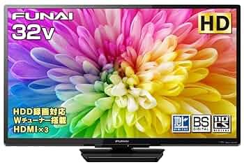 本体 リモコンのみ フナイ 32型 液晶テレビ FL ブラック系 2017年製