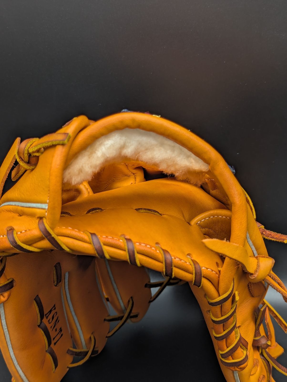  3千円OFF 全紐交換無料 型付け済 軟式内野手用 久保田スラッガー T 1 鳥谷敬型 Slugger リバイバルカスタムグローブ 本体 KSオレンジ ｜ G-LOVE LIBERTY 軟式 グローブ