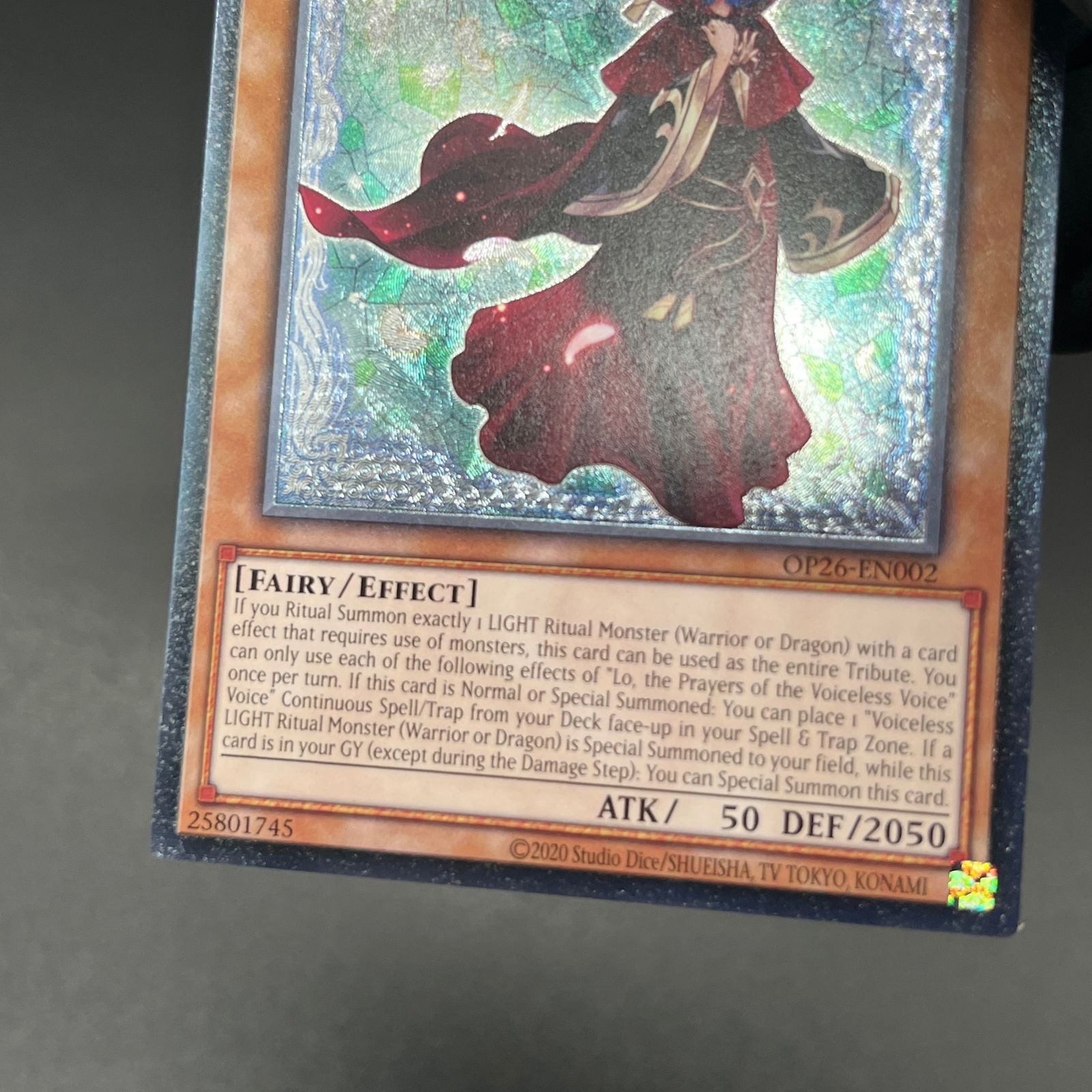 北米 英語版 粛声の祈り手ロー 遊戯王 レリーフ OTS26 OP26 2 北米 英語版 粛声の祈り手ロー 遊戯王 レリーフ OTS26 OP26 2