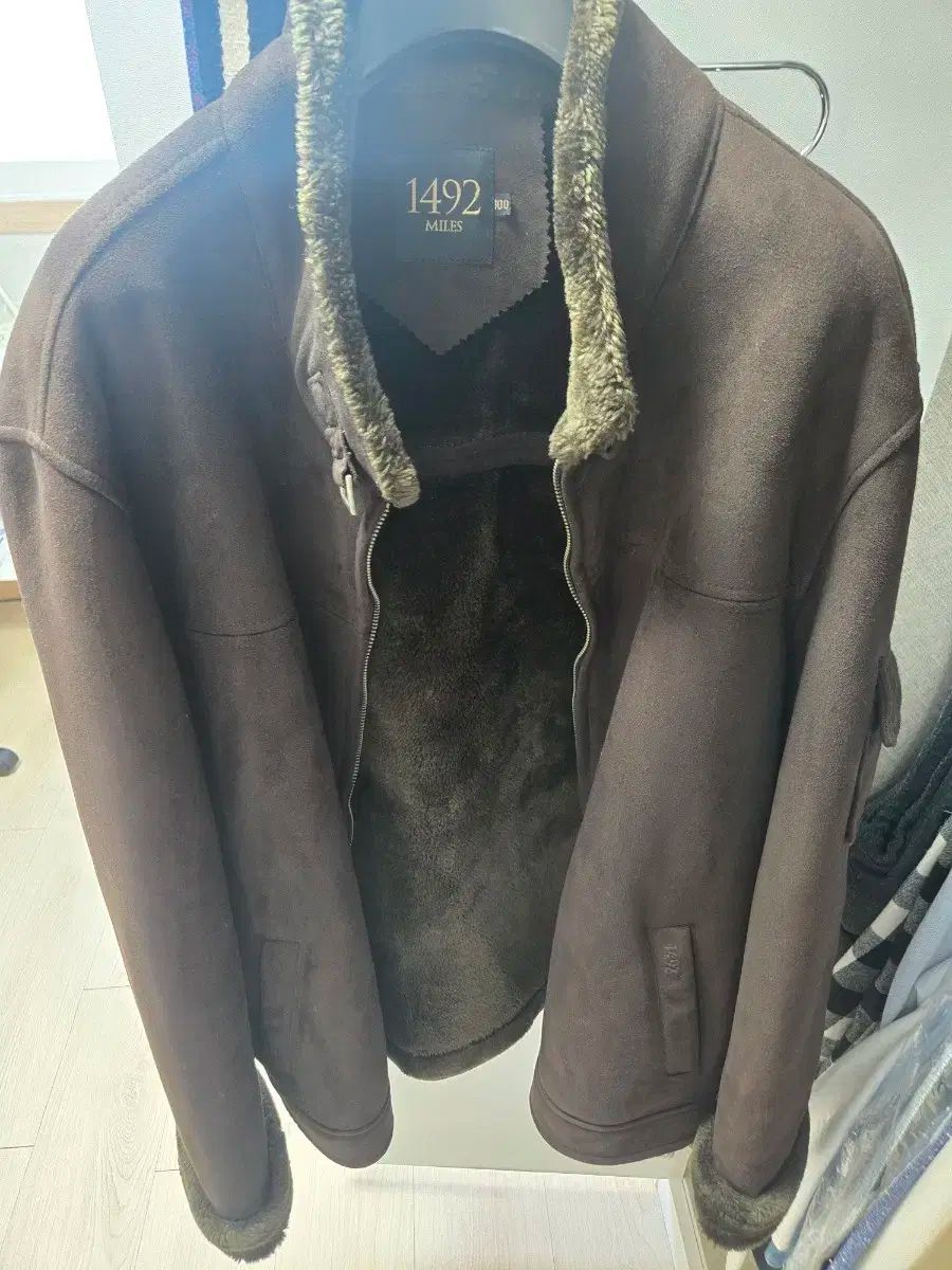 1492マイルス スウェード ムートン ジャケット 100