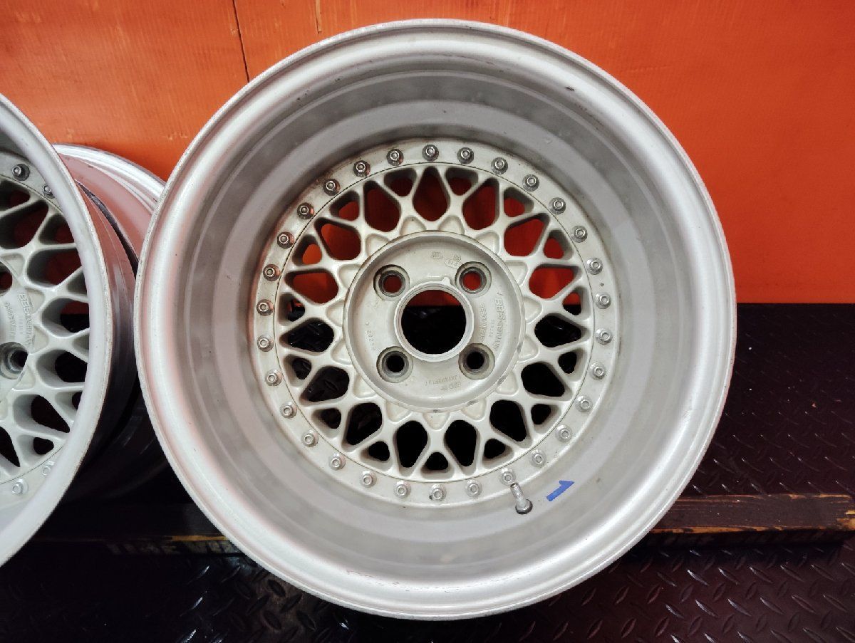 タイヤ・ホイール BBS RS242 ジャンク品 BBS RS242 ビービーエス 社外ホイール 14インチ 2本 約10.5