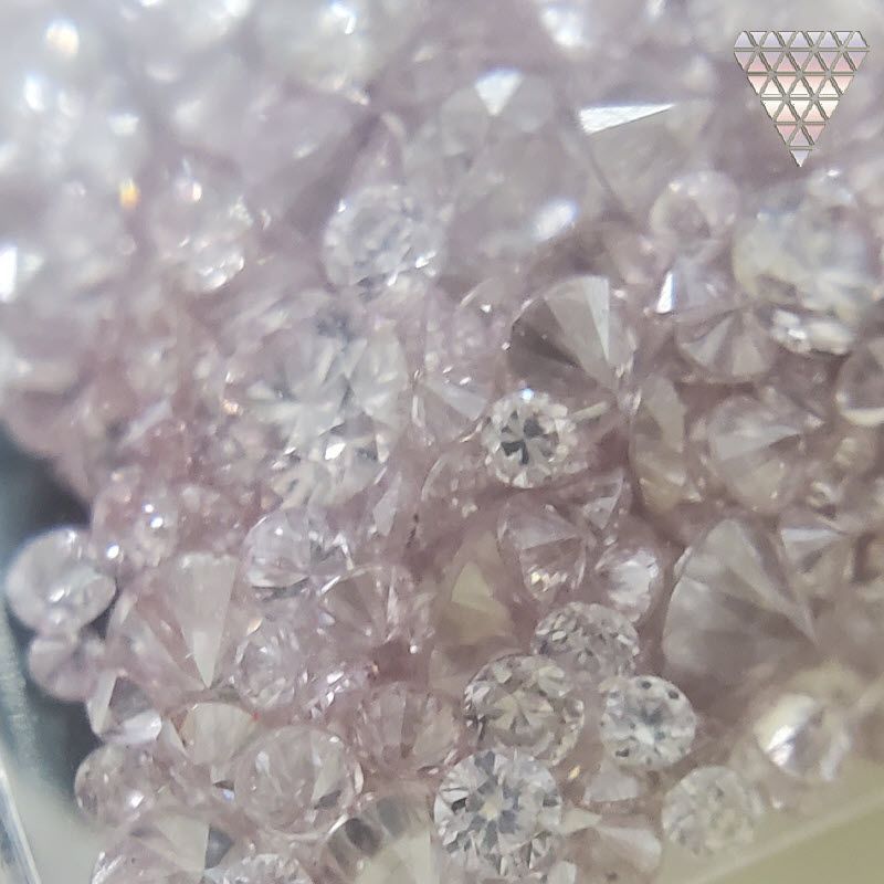 合計 0.5 ct Light Pink - Fancy Light Pink 系 天然 ダイヤモンド ...