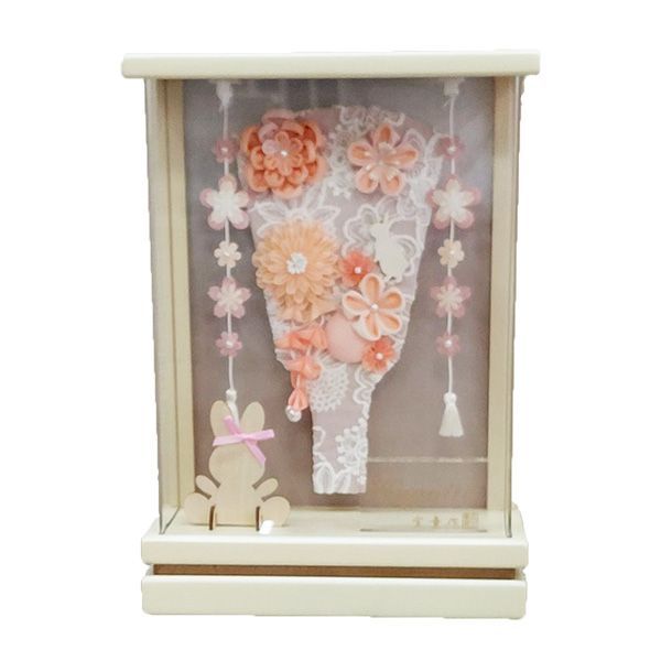 7号つまみ細工羽子板 凛