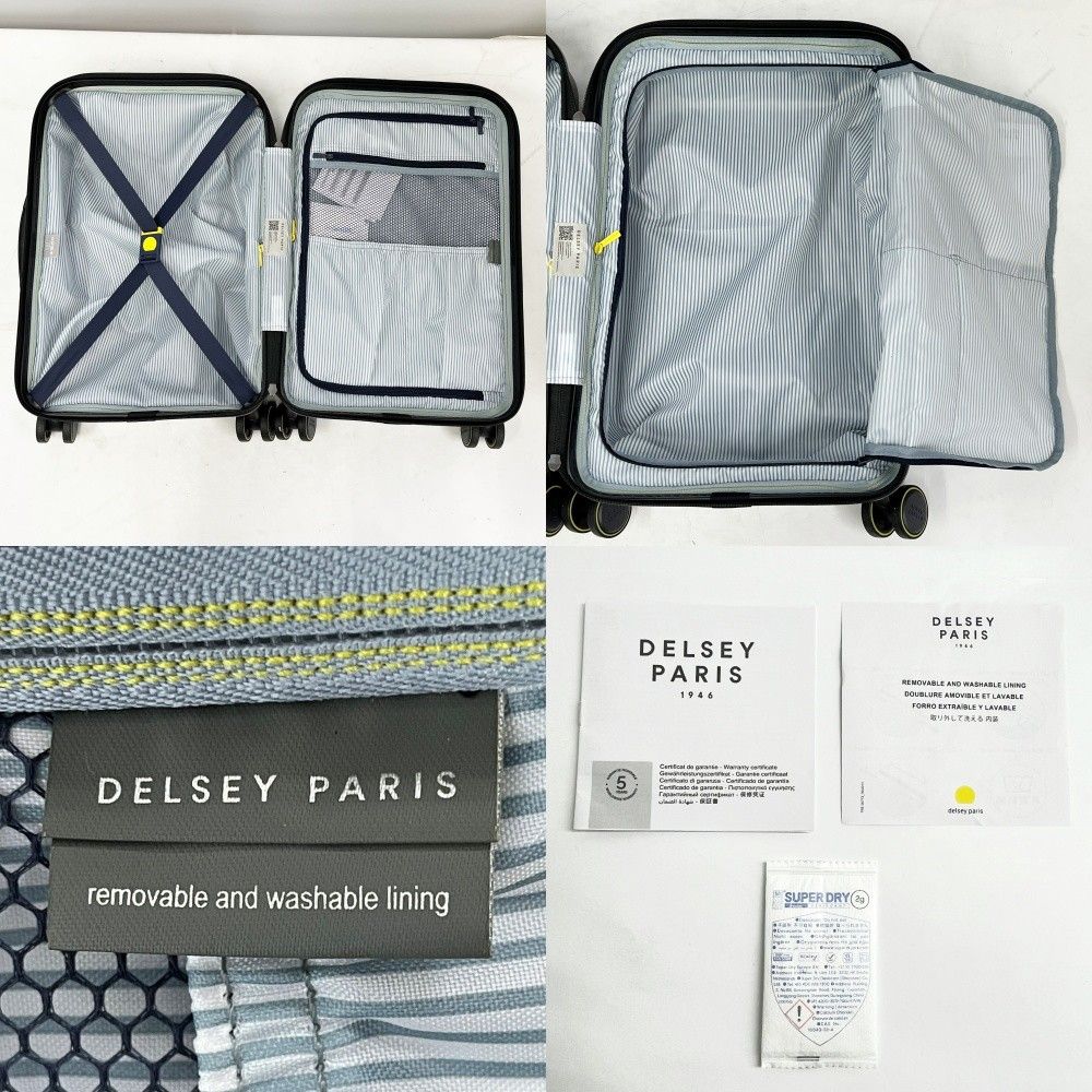  DELSEY スーツケース ヘリウムエッジ セット 36 L-101 L TSAロック対応 ブラック その他 旅行かばん 小分けバッグ