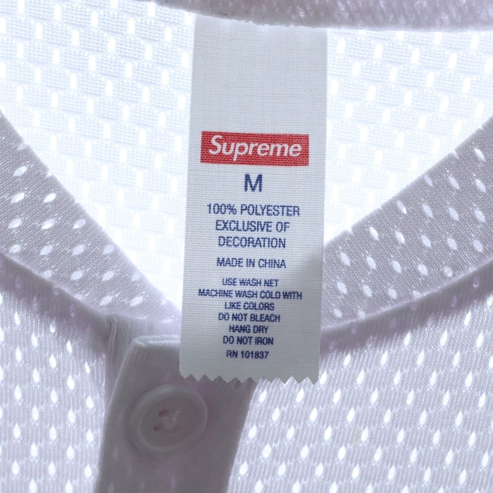 SUPREME (シュプリーム) 25SS S Logo Baseball Henleyメッシュ Sロゴ
