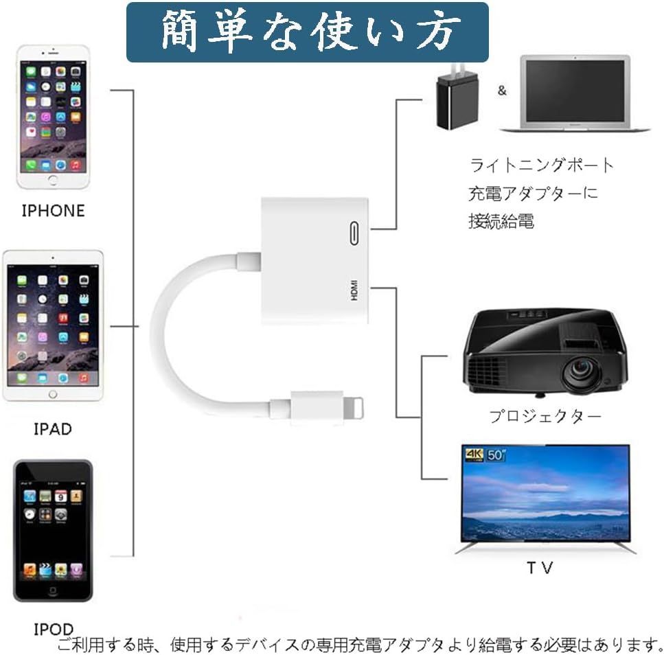 HDMI変換アダプタ Lightning - Digital AVアダプタ L8-3SE - メルカリ