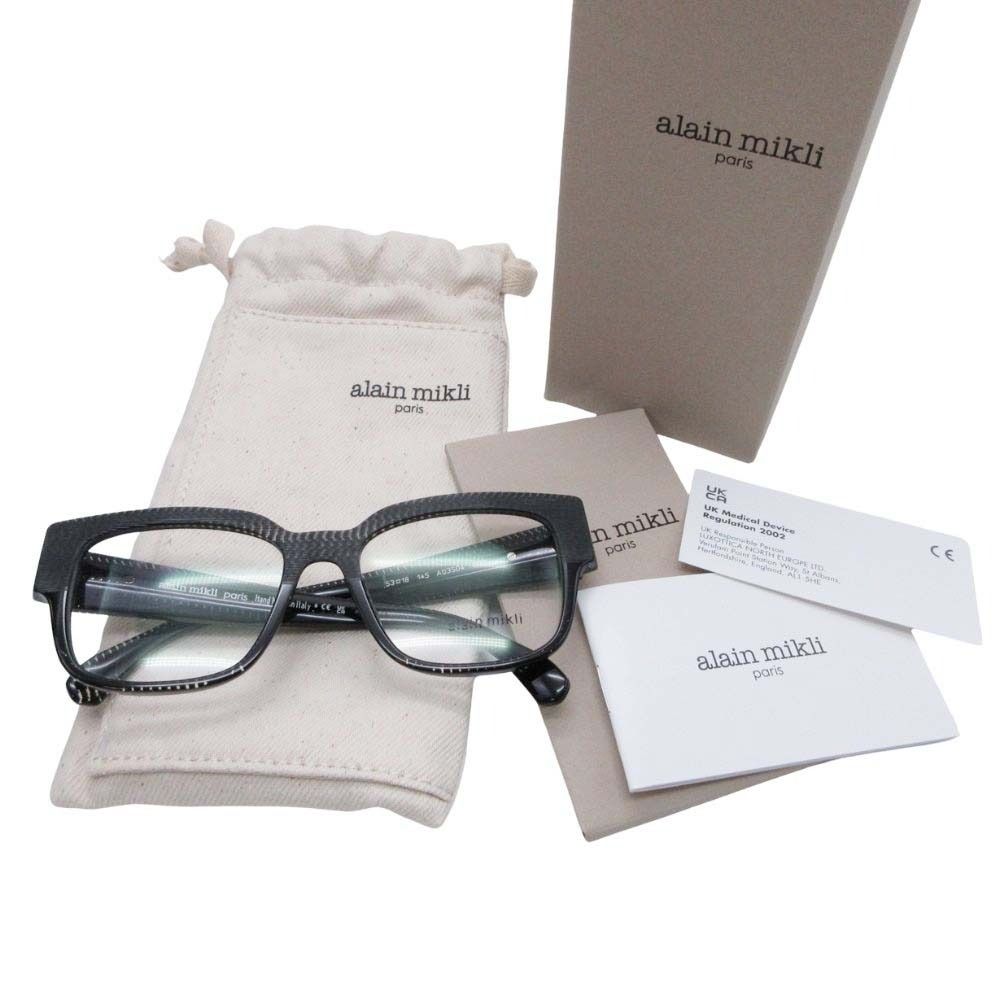 新品同様 alain mikli アランミクリ NEW POINTILLE BLACK ビック