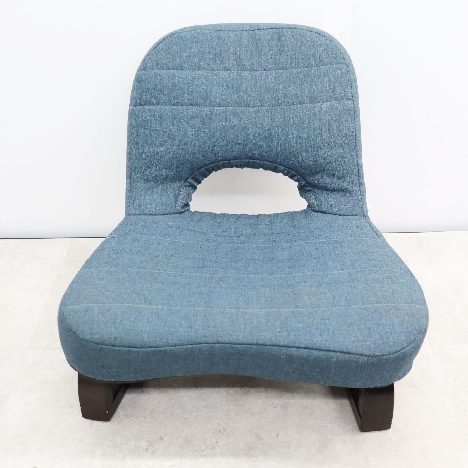 USED ｜座椅子 正座椅子 ブルー｜明光ホームテック  リクライニング｜  P4319