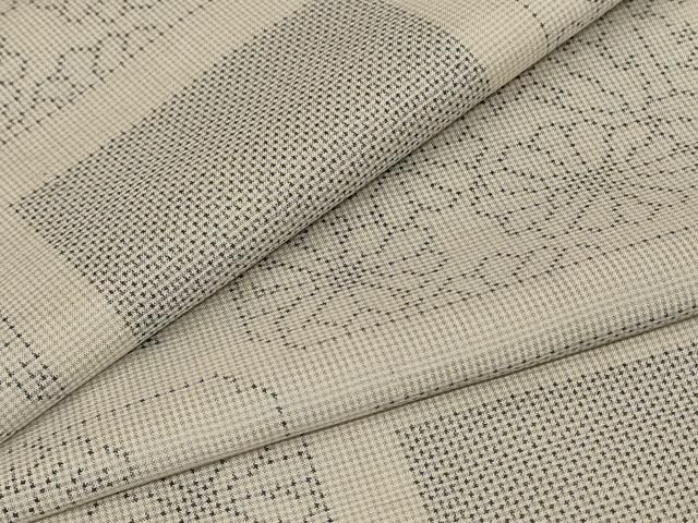 平和屋着物＊夏物 本場大島紬 夏大島 色紙花文 正絹 逸品 AABB8275jd 2025