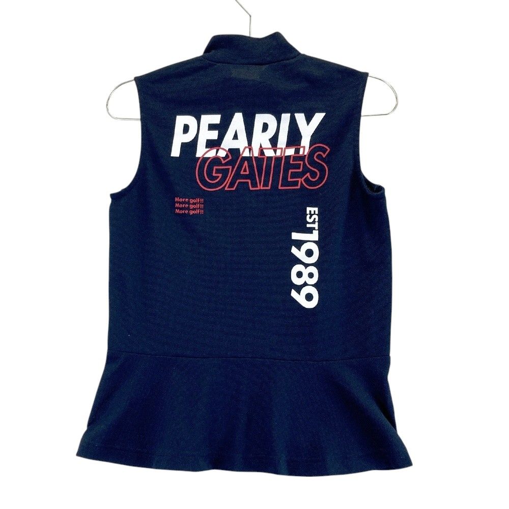 PEARLY GATES ネイビー ノースリーブシャツ