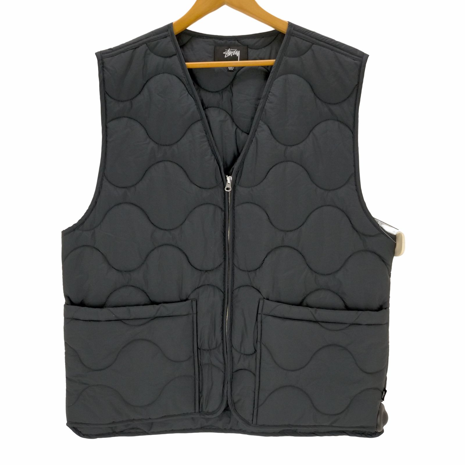 stussy quilted liner vest 即完 21ss