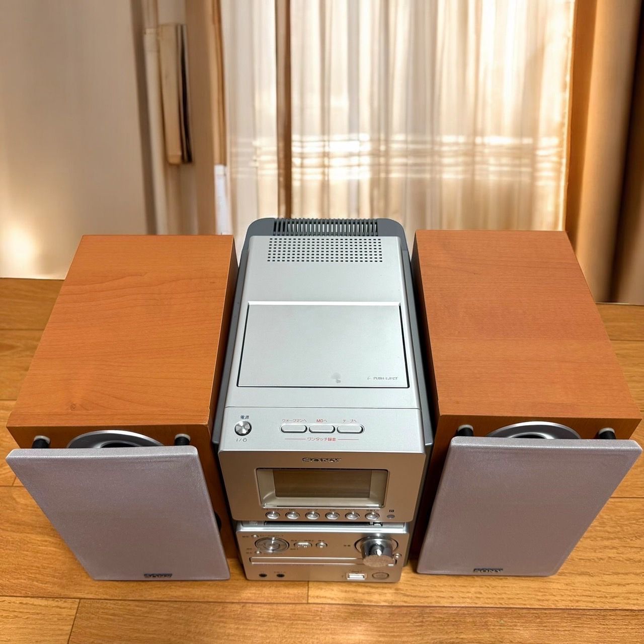 ☆送料無料 良品 SONY ソニー CMT-M35WM S シルバー マイクロ