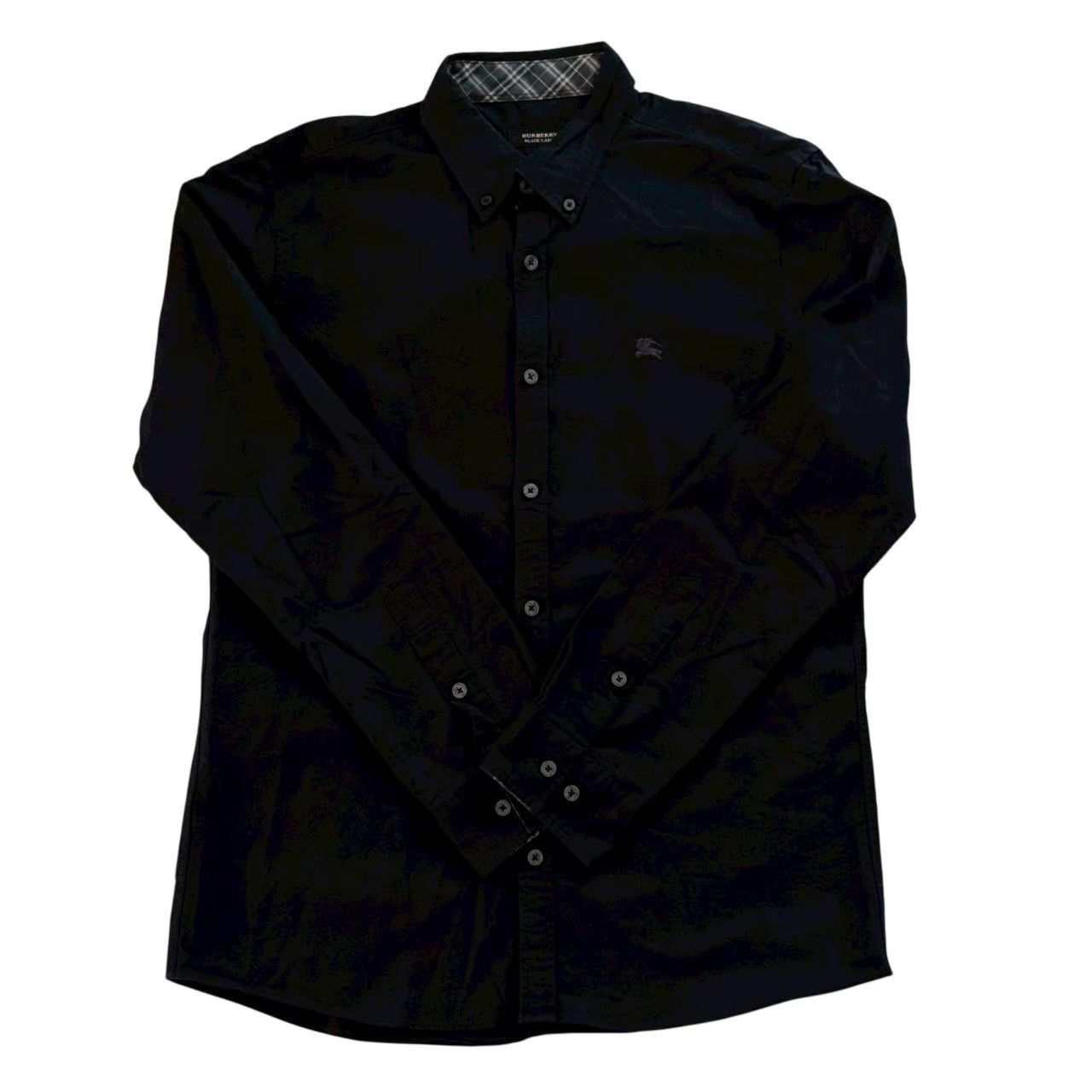 BURBERRY BLACK LABEL バーバリー ブラックレーベル 長袖ワイシャツ 紺 