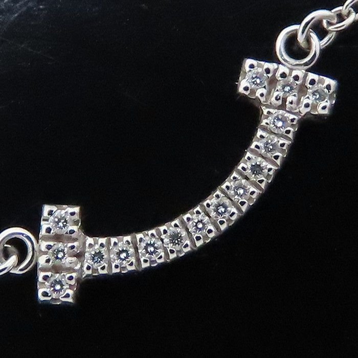 TIFFANY&Co. ティファニー Tスマイル ネックレス ミニ ダイヤモンド  