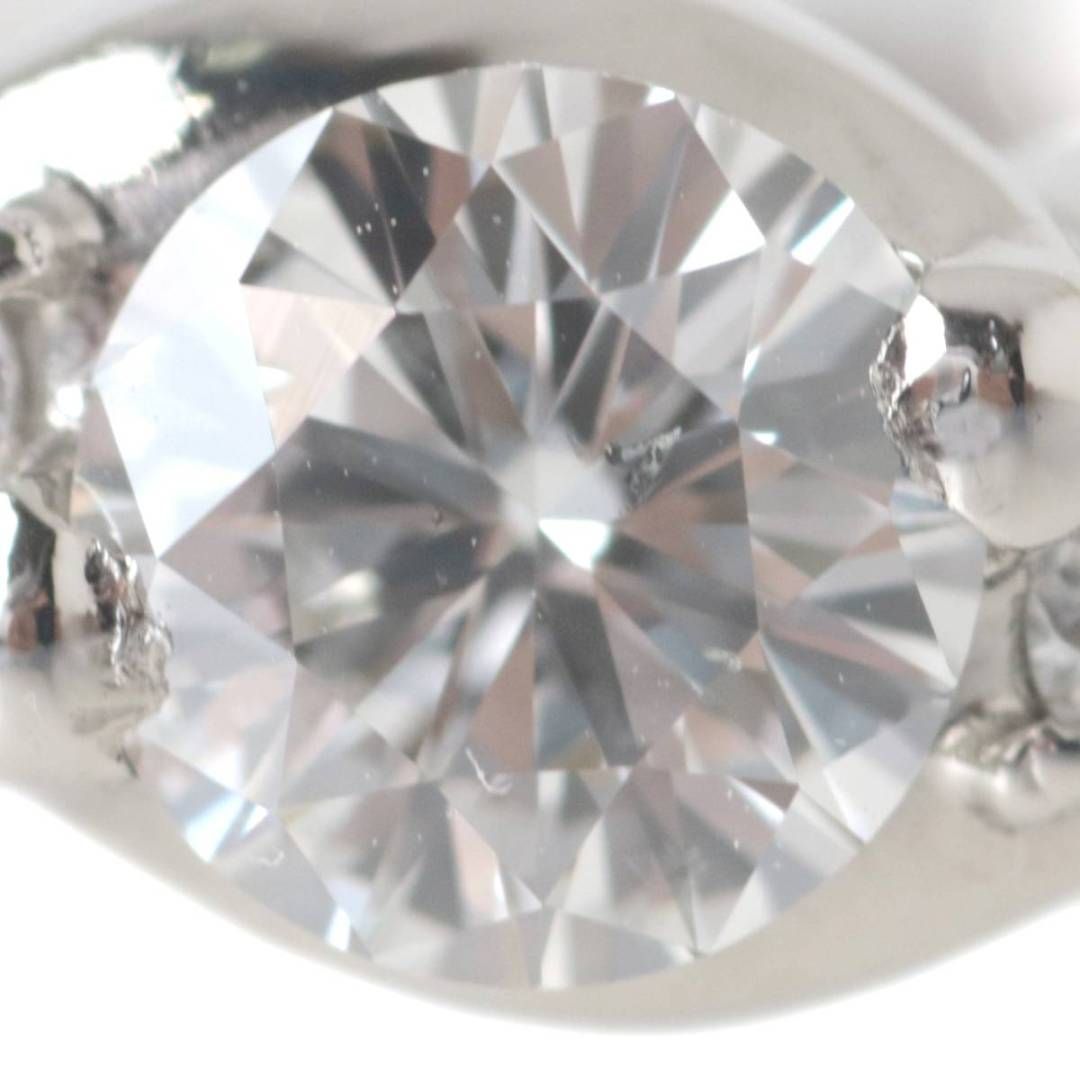 Pt900/プラチナ ダイヤ デザインリング 中0.507・0.20ct 11.5号 8.6g