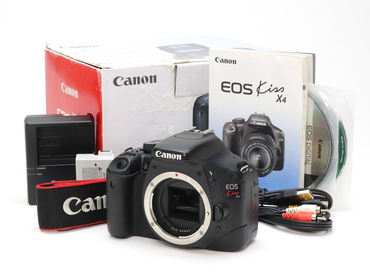 C 実用品 Canon キヤノン EOS Kiss X4 ボディ シャッター数 28 094枚 初期不良返品可 99-92